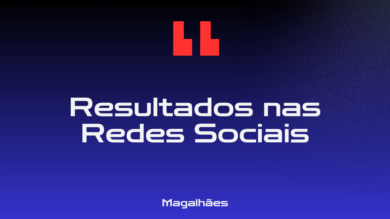 Resultados nas Redes Sociais